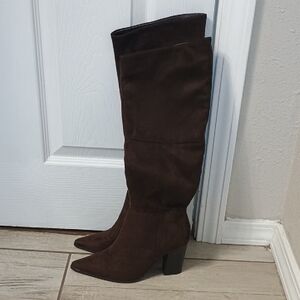 Olivia Miller Dark Brown Heeled Boots